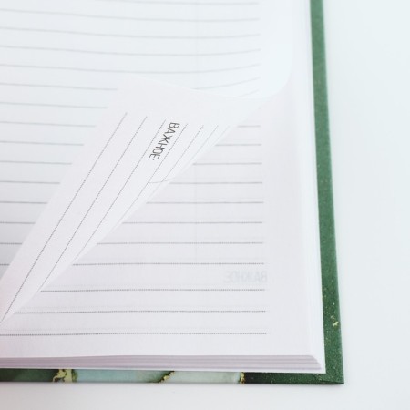Diary in a solid cover A5, 80 sheets "Green marble"-3