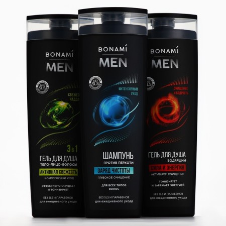 Hair shampoo for men, a charge of cleanliness, 400 ml, bonami-8