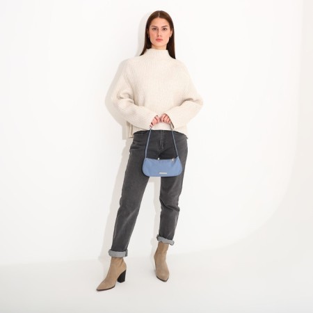 Baget Baget with zipper, dark blue color-5