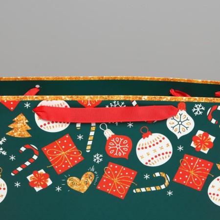 Laminated horizontal “Happiness in the New Year”, m 30 x 26 x 9 cm, New Year-3
