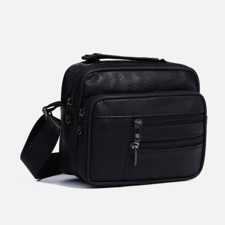 Male bag, black color