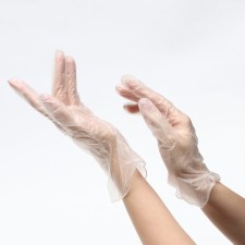 Vinyl gloves, non -puddered, non -sterile, size L, 50 pairs, transparent