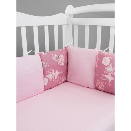 The side in the crib is 12 objects, the color is pink-4