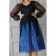 Female dress, size 52, black color, blue