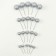 Set for decoration "beads", set 20 pcs, color silver