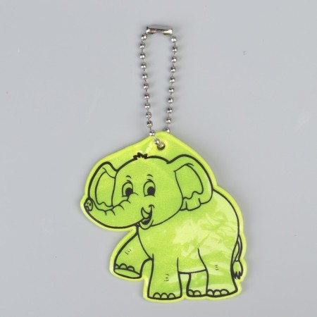 Reflective element "Elephant", bilateral, 5.7 × 5.5 cm, color mix-2