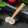 Knife for pizza and dough the double share "Classic", 16 cm, beige color