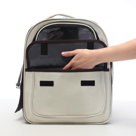 A backpack-carrier for cats and dogs, 30 x 40 x 25 cm, white-11