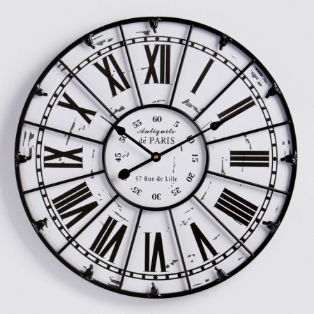 Wall watches, series: loft, "Birmingham", smooth move, D-60 cm-1