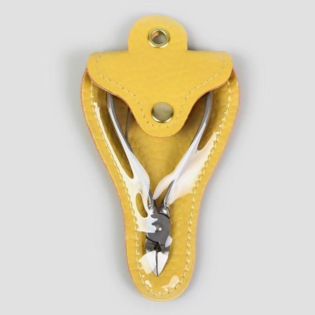 Pigitan nippers, 9.5 cm, straight blade, blade length - 10 mm, in the case, silver color-2