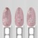 Nail stickers 9.5*6.5 cm snowflakes CO-032 BEL/Rose volume