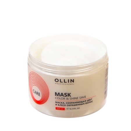 Ollin Professional Color & Shine Save, 500 ml dyed mask-3
