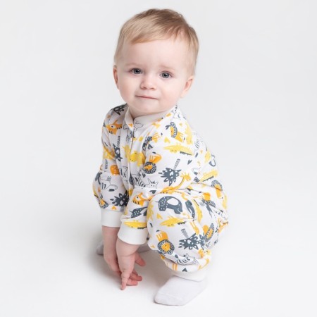 Nursery blouse, white/animals, height 56 ​​cm-4