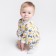 Nursery blouse, white/animals, height 56 ​​cm