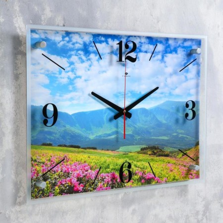 Carty watch wall-mounted "summer landscape" 40x56 cm, smooth move-1