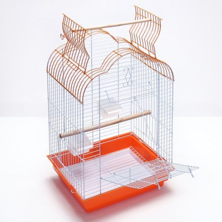 BD-3/1O bird cage, opening roof, 47.5x37x70 cm, orange (packing 6 pcs)-6