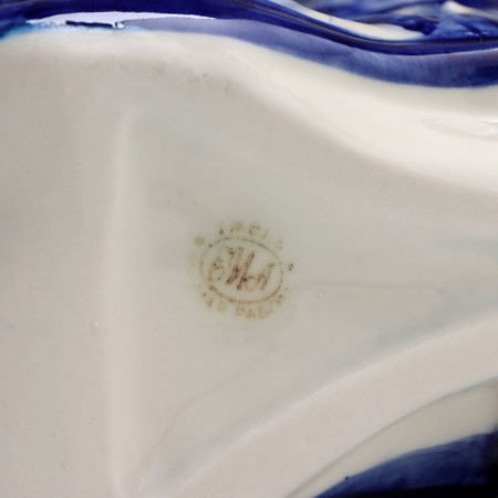 VAZ-penis "Board with mice", gzhel, porcelain, 16x19 cm-4