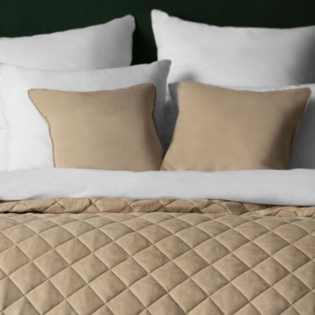 Cover with pillowcases "Kim", size 230x250 cm, beige color-2