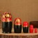 Matryoshka 5 puppet "Nata" with God's cow, 14-15cm, manual painting.