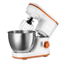 Mixer KitFort KT-3045-3, planetary, 1200 W, 4 l, 6 speeds, white-orange