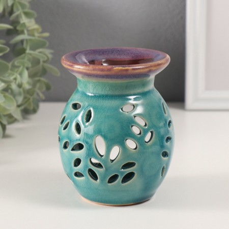 Aroma lamp ceramics "petals" mix 8.5x9x11 cm-2