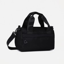 Sports bag with lightning, external pocket, black color