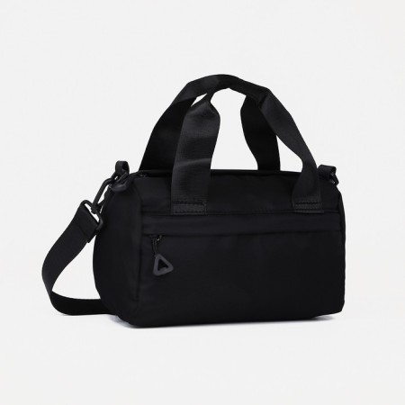 Sports bag with lightning, external pocket, black color