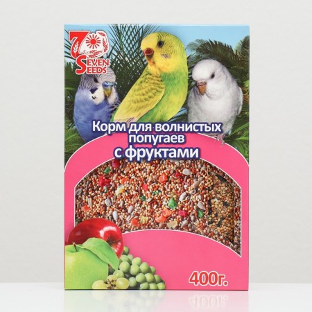 Seven Seeds Special food for wavy parrots, with fruits, 400 g-1