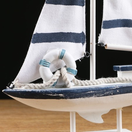 Yacht "Vivat", 21x7x32 cm, white-2