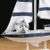 Yacht "Vivat", 21x7x32 cm, white