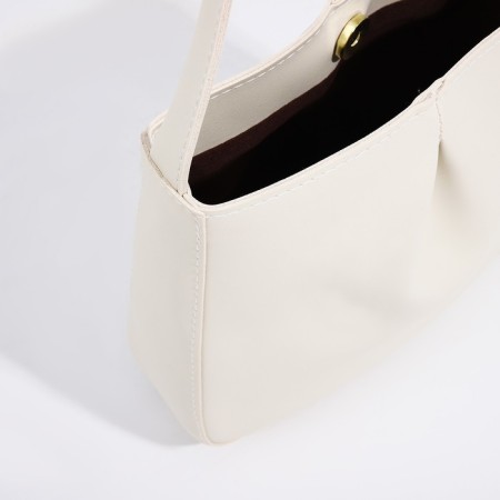 Bag Cross-Bodi with a zipper, white color-3