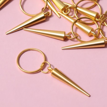 Hair piercing "Klin", 4.1 × 1 cm, 10 pcs, golden color-2