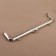 Farmoire sewing "rectangle", with mounts, 20 × 6 cm, silver color