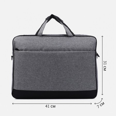 Laptop bag, gray color-1