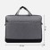 Laptop bag, gray color