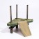 Platform for turtles on adjustable supports with a floating bridge (bridge 29 x 24 cm)