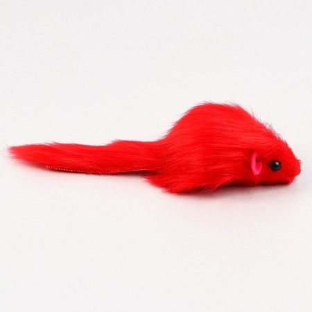 Mouse fur plane 6.5 cm, packaging 40 pcs, mix of flowers-2