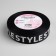 Republic tape "Style", 25 mm, 23 ± 1 m, white/black color
