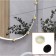 Tundra mirror holder, d = 25 mm, without drilling, gold, plastic, 4 pcs.