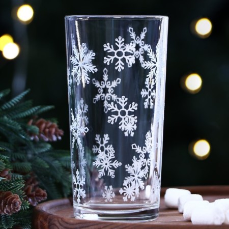 New Year! New Year's glass glass "Snowflakes", 250 ml-1