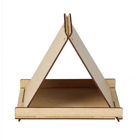 DIRCIP CHDF feeder from the HDF for birds with your own hands, 16 × 18 × 23 cm, Greengo-11