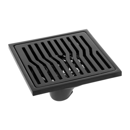 Zein gap, 100x100 mm, vertical, d = 32 mm, stainless steel, black