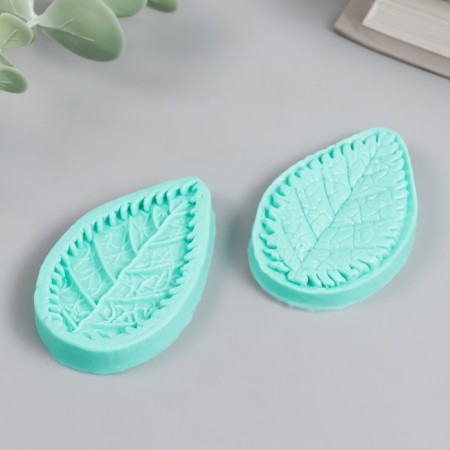 Mold Silicon "Skeleton Leaf" set 2 pcs 6x3.9x2.1 cm-1