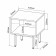 Bleet cabinet Bergen, 40x35x45 cm, oak craf gold, white
