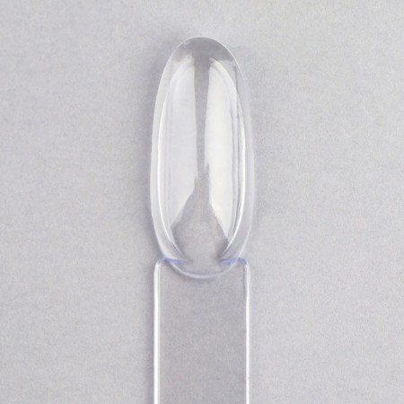 Palette for varnishes on a ring, 50 nails, oval shape, transparent color-5