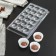 Form for chocolate and sweets "Diamond", 18 cells, 22 × 11 cm, color transparent color