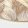 Serving napkin on the table "Waves", d = 38 cm, gold color