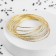 Bracelet Metal "Farm" thin thread, set 10 pieces, color gold, 6.5 cm