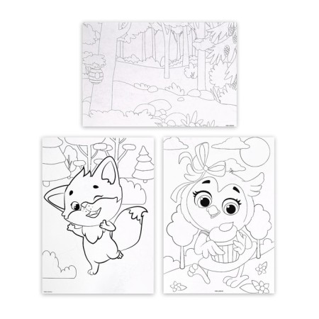 Set for painting "Forest animals"-4