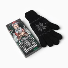 Male gloves in the gift box 